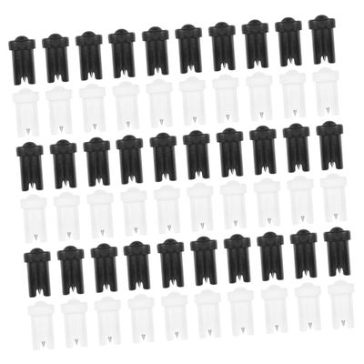 FOMIYES 60pcs Eyelash Extension Bottle Needles Blocking Tips for Lash Application Plastic and Nozzles for Salon and Home Use