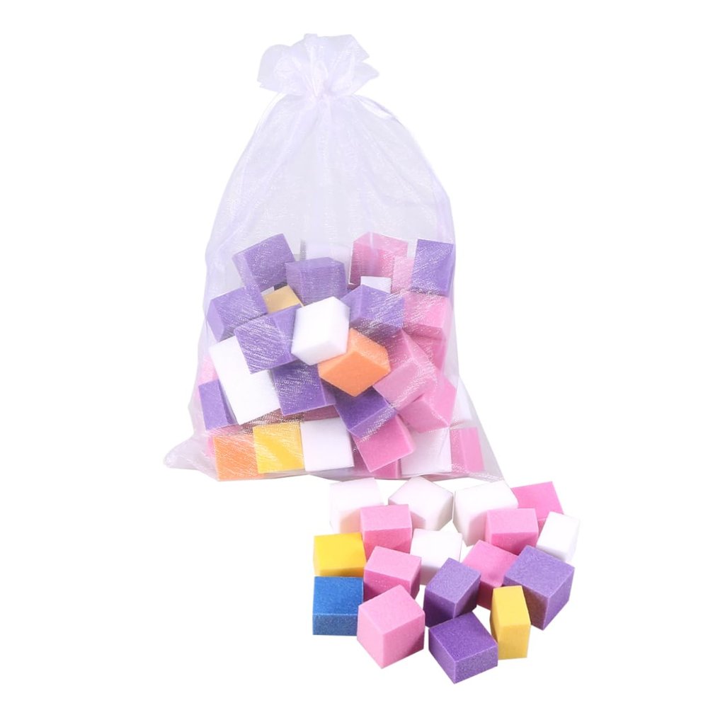 Beatifufu 1bag Colorful Nail Sponge Files Set Nail Buffers for Gentle Polishing and Shaping Mini for Home and Salon Use Manicure Tools for Smooth Shiny