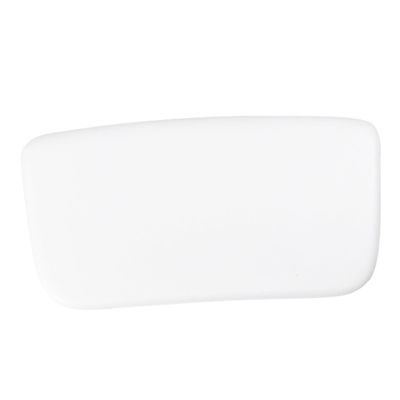 Beatifufu Bathtub Pu Bath Pillow with Suction Cups for Head and Neck Support Non-Slip Square Design for Relaxation Portable and Comfortable for Adults and White