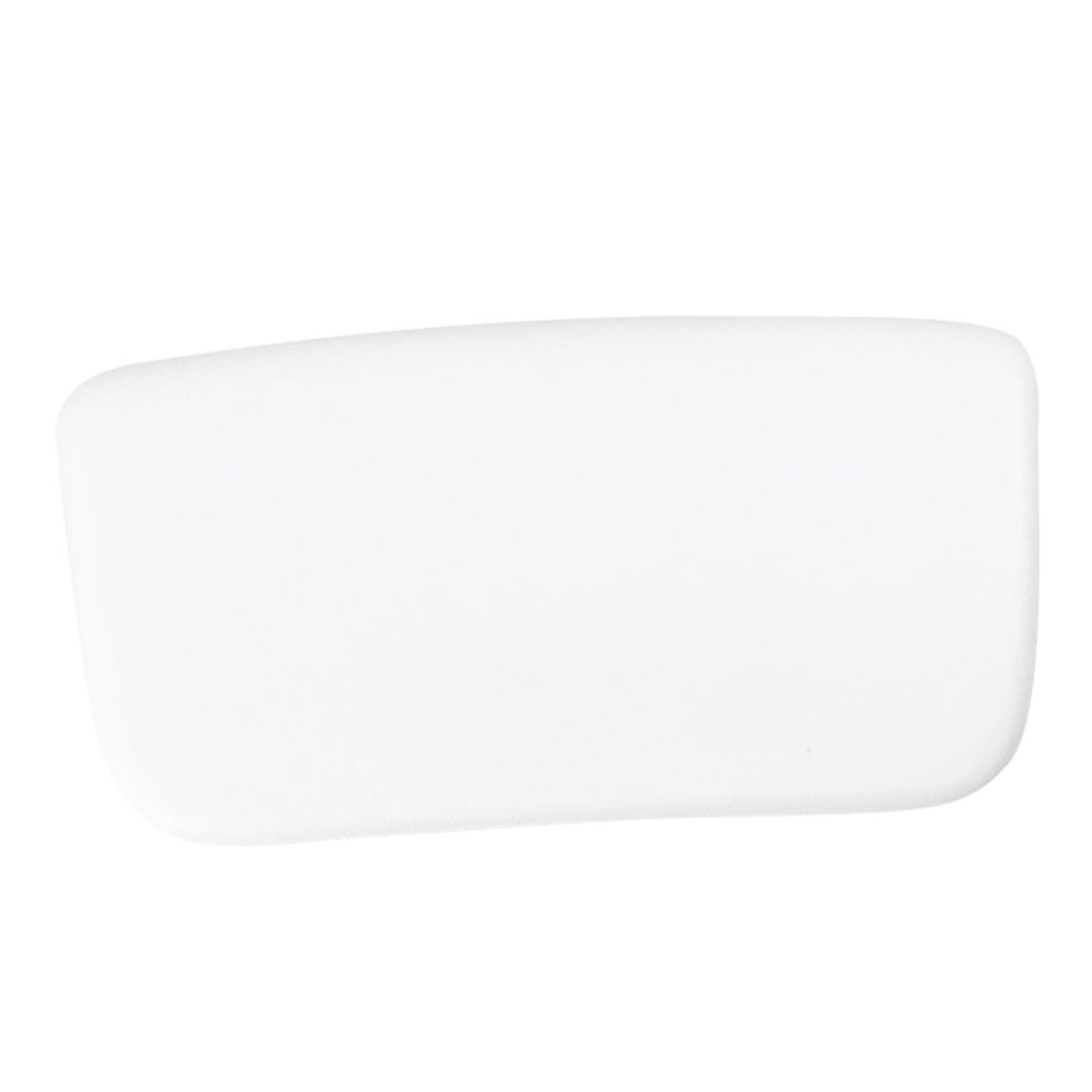 Beatifufu Bathtub Pu Bath Pillow with Suction Cups for Head and Neck Support Non-Slip Square Design for Relaxation Portable and Comfortable for Adults and White