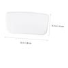 Beatifufu Bathtub Pu Bath Pillow with Suction Cups for Head and Neck Support Non-Slip Square Design for Relaxation Portable and Comfortable for Adults and White view 3