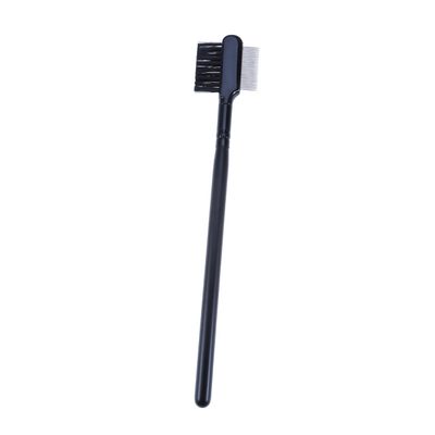 Baluue Dual-ended Eyebrow and Eyelash Comb Stainless Steel Portable Makeup Brush Tool for Grooming Separation and Styling Lashes and Brows for Travel and Everyday Use