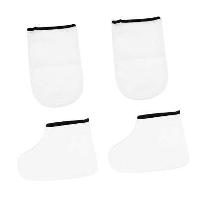 MERRYHAPY 2pairs Moisturizing Paraffin Wax Bath Gloves and Booties for Hand and Foot Care Intensive Hydration Mitts for Home Salon Use for Cracked Skin Treatment