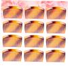 Baluue 12pcs Teeth Hair Side Combs Plastic Hair Combs for Women Styling Accessory Detangler Yellow view 3