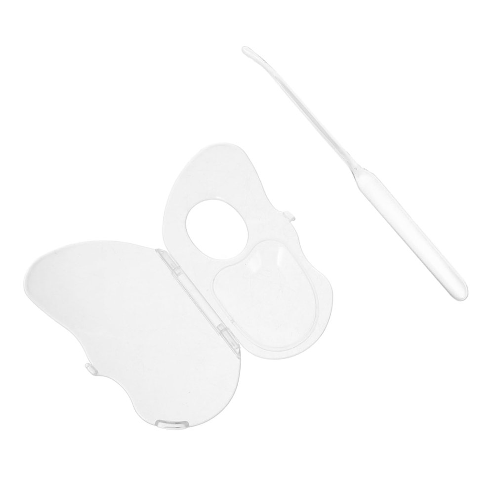 FOMIYES 1set Acrylic Makeup Mixing Palette Spatula Nail Art Cosmetic Tool for Foundation and Eyeshadow Application Easy to Clean and Portable for Professionals and Beginners