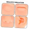 FOMIYES 1set Realistic Ear Models for Piercing Practice Silicone Simulation Nose and Lip Piercing Training Tools and Reusable for Authentic Skill Development view 3