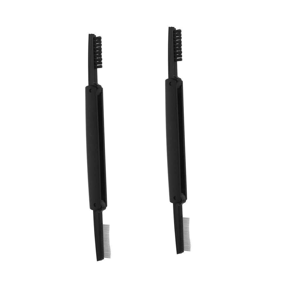 MERRYHAPY 2pcs Multifunctional Eyelash Brush and Eyebrow Comb Double-headed Foldable Grooming Tool for Easy Separation and Cleaning of Lashes and Brows Lightweight and Portable Design