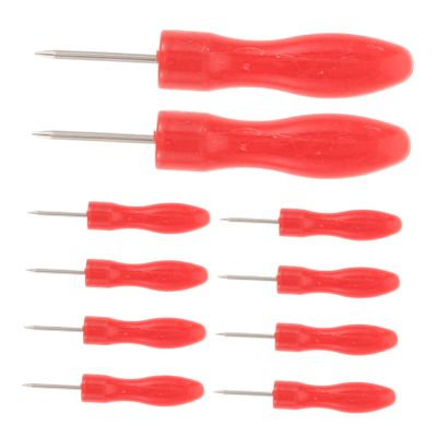 FOMIYES 10pcs Lash Extension Glue Bottle Piercing Needles Blocking Nozzle Pins Ergonomic Handle