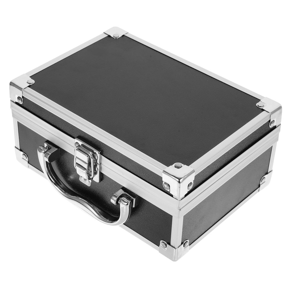 Beatifufu Aluminum Alloy Portable Makeup Case Stylish Compact Tool Box for Nail Supply Storage and Instrument Organization Durable and Lightweight Design
