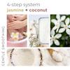 BCL SPA Jasmine Coconut 4-STEP Complete System includes a 16 oz Dead Sea Salt Soak, a 16 oz Rice Scrub, a 16 oz Moisture Mask, and a 16 oz Massage Cream for Profeesional or Home Use Made in USA view 2