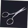 NOLITOY 3pcs Pro Cuticle Eyebrow Scissors for Men Stainless Steel Portable Facial Hair Scissors Grooming view 2