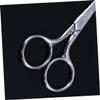NOLITOY 3pcs Pro Cuticle Eyebrow Scissors for Men Stainless Steel Portable Facial Hair Scissors Grooming view 3