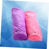 Baluue 2pcs Microfiber Hair Drying Turbans Ultra-Absorbent Water Hat for Quick Drying Lightweight Hair Towels for Home Gym and Travel Rosy Deep view 3