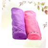 Baluue 2pcs Microfiber Hair Drying Turbans Ultra-Absorbent Water Hat for Quick Drying Lightweight Hair Towels for Home Gym and Travel Rosy Deep view 4