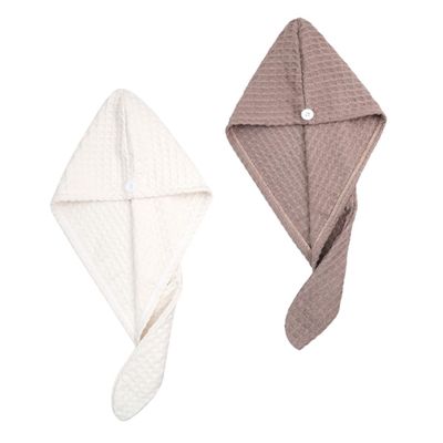 Baluue 4pcs Water-Absorbent Hair Drying Wraps for Quick Hair Drying for Home and Travel Use