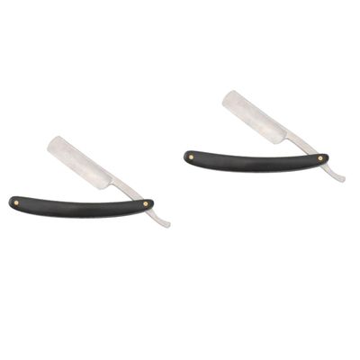 Ipetboom 2pcs Men Vintage Manual Shaver Safe Barber Tool Smooth Cutting Easy Beard Shaving
