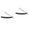 Ipetboom 2pcs Men Vintage Manual Shaver Safe Barber Tool Smooth Cutting Easy Beard Shaving view 1