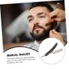 Ipetboom 2pcs Men Vintage Manual Shaver Safe Barber Tool Smooth Cutting Easy Beard Shaving view 4