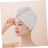 Baluue 2pcs Water-Absorbent Hair Wraps for Quick Drying Caps for Wet Hair Care Gentle Microfiber Turbans and Bathing Supplies for Home Use view 2