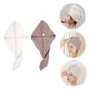 Baluue 2pcs Water-Absorbent Hair Wraps for Quick Drying Caps for Wet Hair Care Gentle Microfiber Turbans and Bathing Supplies for Home Use view 4