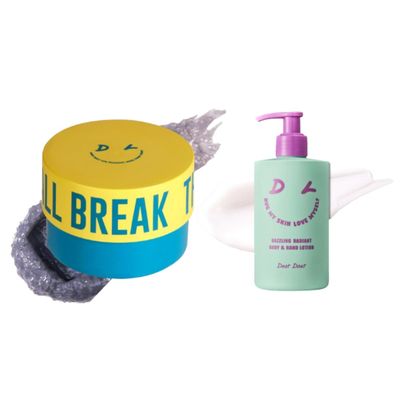 [Dear Doer] Break Body Scrub - Refreshingly Exfoliator for Clear Skin/Dazzling Radiant Body & Hand Lotion | Vegan | 10.14 fl.oz - pH-Balanced, Non-Sticky Vitamin Lotion