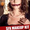 Halloween Scar Wax and Fake Blood Gel Set - Makeup Skin Wax, Black Face and Body Paint for Costumes with Special Effect Wound Shaping Tool and Spatula view 3