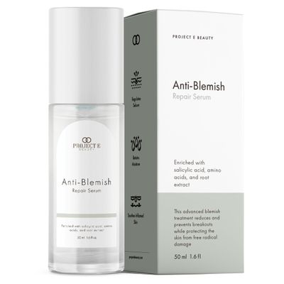 Anti-Blemish Repair Serum by Project E Beauty | Soothes, Hydrates & Minimizes Pores | 50ml