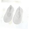 AOKWAWALIY Invisible Short Socks Shallow Socks for Women Girls Forefoot Cushioning White Size S view 2