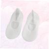 AOKWAWALIY Invisible Short Socks Shallow Socks for Women Girls Forefoot Cushioning White Size S view 3