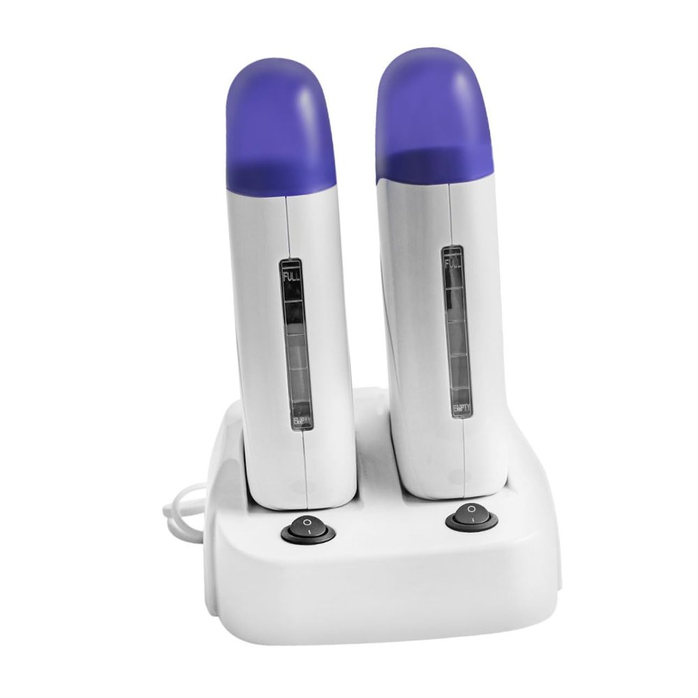 Didiseaon 1set Portable Dual Wax Melting Machine for Hair Removal Multi-functional Depilatory Wax Heater Us for Professional Personal Use and Tool