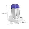 Didiseaon 1set Portable Dual Wax Melting Machine for Hair Removal Multi-functional Depilatory Wax Heater Us for Professional Personal Use and Tool view 2
