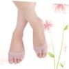 BESTYASH Open-toed Non-slip Sebs Socks for Women Breathable Moisture Control Casual Boat Socks Pink for All Shoe Types Anti-crack Design Reusable and Washable view 3