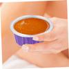 Beatifufu 8pcs Aluminum Foil Hair Wax Melt Bowl Easy Portable for Hair Removal Nonstick Wax Warmer Bowl view 4