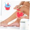 Beatifufu 2pcs Silicone Wax Melt Warmer Bowl Hair Removal Wax Warmer Liner for Melts Non-stick Replacement Bowl for view 2