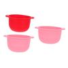 Beatifufu 3pcs Folding Silicone Bowl Hair Wax Warmer Pot for Body Hair Removal Home Beauty Care Random Color view 1