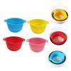 MERRYHAPY 4pcs Foldable Silicone Wax Melting Bowl for Hair Removal Nonstick Heat-resistant Wax Pots Red Yellow Blue Pink Home and Salon Use view 3