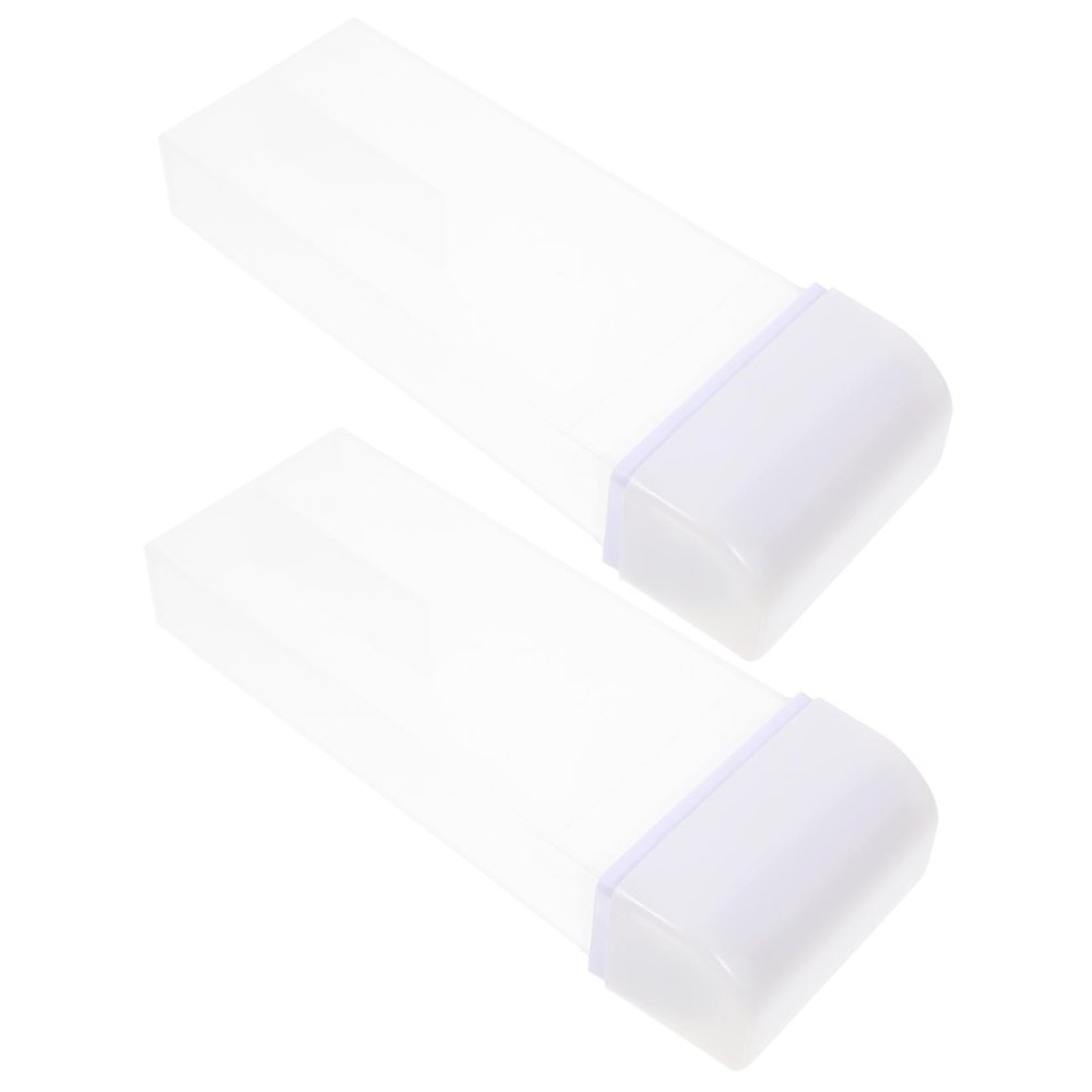 MERRYHAPY 2pcs Dehairing Wax Bottle for Home Salon Use Durable Storage Containers with Reliable Lid Design Accessories for Hair Removal Wax