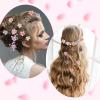 12 pieces Flower Claw Clips for Women, Small Flower Hair Clips Mini Plumeria Claw Clips with Multi Color for Photograph, Daily, Party, Wedding view 2