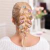 12 pieces Flower Claw Clips for Women, Small Flower Hair Clips Mini Plumeria Claw Clips with Multi Color for Photograph, Daily, Party, Wedding view 3