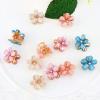 12 pieces Flower Claw Clips for Women, Small Flower Hair Clips Mini Plumeria Claw Clips with Multi Color for Photograph, Daily, Party, Wedding view 4