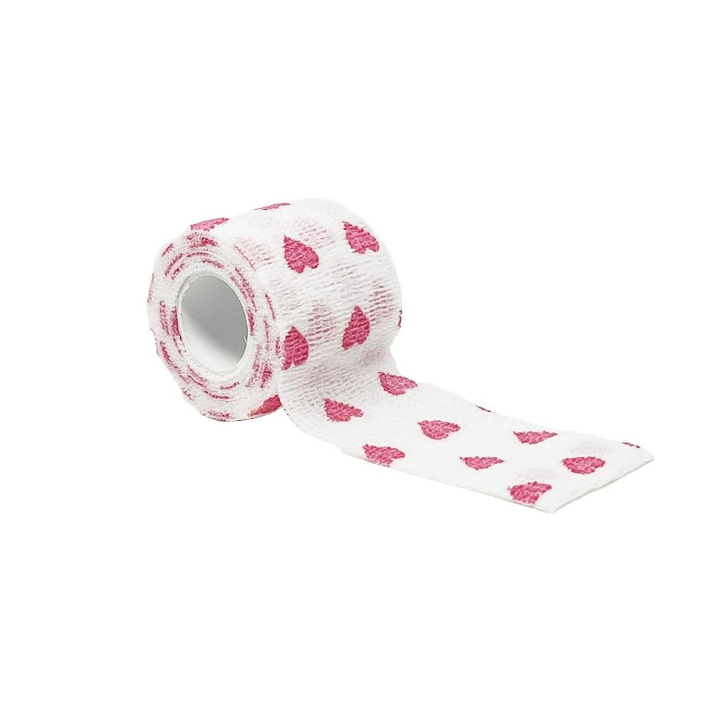 Cohesive Grip Wraps by Tle Beauty - Box of 12 - Hearts Print