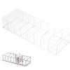 Baluue 8grids Lipstick Storage Box Acrylic Makeup Organizer for Lipsticks and Brow Pencils Compact Cosmetics Display Case for Desktop Use Space-saving Design for Easy Access view 1