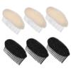 Baluue 6pcs Hair Shaper Sponge Tools for Women Black White Hair Styling Accessories for Easy Updos Portable Design for Weddings Events view 1