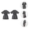 ANDRESLAD 2pcs Womens Spa Robe Robe for Women Pockets Hairdressing Salon Spa Wrap Gowns view 4
