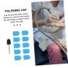 Blue 180 Grit Nail Sanding Caps for Cuticle and Side Wall Care, 10Pcs view 3