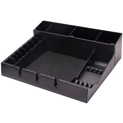 Baluue Barber Clipper Tray Organizer Tool Organizers Storage Abs Plastic Hair Cutter Tray Grooming Scissors Holder for Hair Trimmers