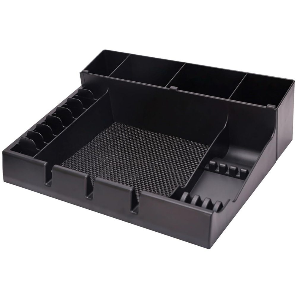Baluue Barber Clipper Tray Organizer Tool Organizers Storage Abs Plastic Hair Cutter Tray Grooming Scissors Holder for Hair Trimmers