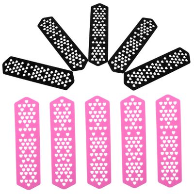 IWOWHERO Hairstylist Present 10pcs Heatproof Perm Plates for Salon Heat-blocking Barbers Tools Durable Material Color