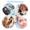 OHPHCALL 6pcs Long Handle Facial Fan Mask Brush Smooth Full Coverage Diy Esthetician Makeup Tools Fluffy Fan Brushes for Beauty view 4