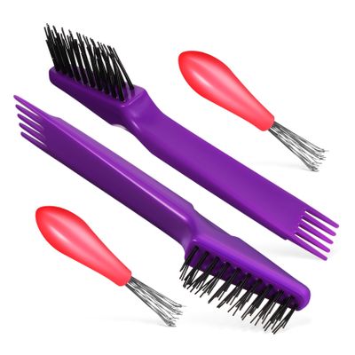 SOESFOUFU 4pcs Comb Cleaning Brush Styling Comb Cleaner Multifunctional Hair Brush Cleaning Tool Rake Detangler for Home Salon